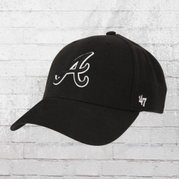47 Brand Atlanta Braves Baseball Cap schwarz 