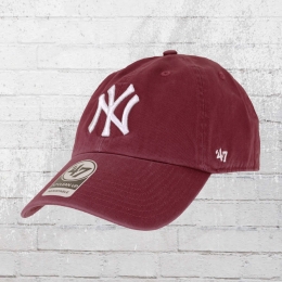47 Brands MLB Clean Up Cap NY Yankees weinrot 