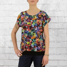 ATO Berlin Womens Tee Shirt Top Leo black multicolour 