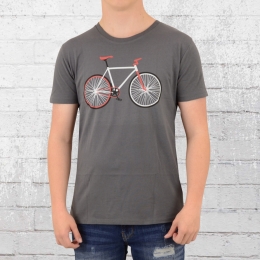 Greenbomb Herren Fahrrad T-Shirt Bike Easy grau 