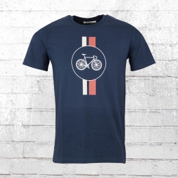 Greenbomb Mens T-Shirt Bike Highway blue 