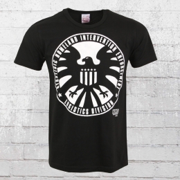 Logoshirt Male T-Shirt Marvel SHIELD Logo black 