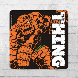 Logoshirt Untersetzer Coaster 6er Pack Marvel The Thing schwarz orange 