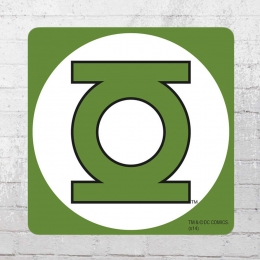 Logoshirt Untersetzer Coaster DC Green Lantern grün weiss 