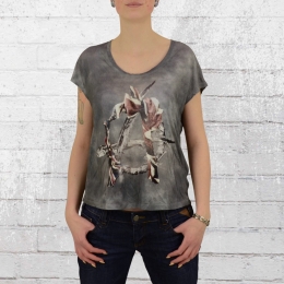 Religion Clothing Womens Oversize Top Riot vintage grey 