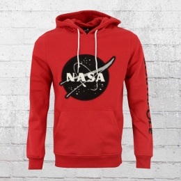 Southpole Hooded Sweatshirt Nasa Insignia Logo red 