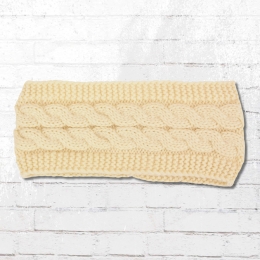 Viper Headband Knitt creme white 