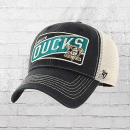 47 Brand Anaheim Ducks Trucker Cap Slash Patch schwarz 
