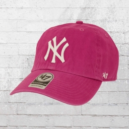 47 Brands Mütze Clean Up Baseball League Cap NY Yankees fuchsia 
