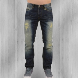 Trueprodigy Jeans Trouser Arik Straight Fit dark blue 