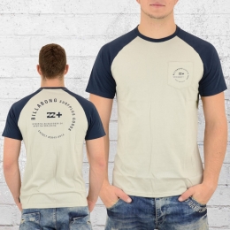 Billabong Herren Raglan T-Shirt Emblem beige navy 
