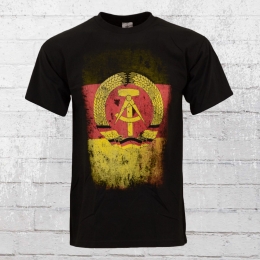 Nostalgie Mens DDR Vintage T-Shirt black XXL