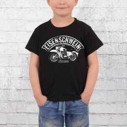 Bordstein Kids T-Shirt Iron Pig black 