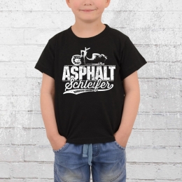 Bordstein T-Shirt Kinder Asphaltschleifer schwarz 