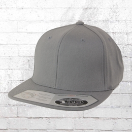 Flexfit 110 Fitted Snapback Cap grey 