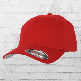 Flexfit Mütze Blanko Cap rot 