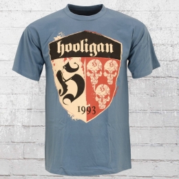 Hooligan T-Shirt Herren Shelter steinblau 