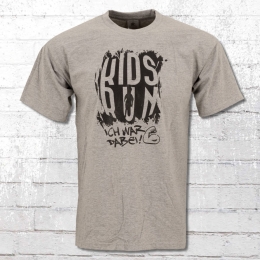 Kidsrun Sonder Edition Herren T-Shirt grau meliert 