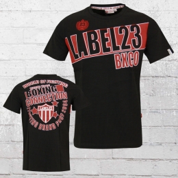 Label 23 T-Shirt Herren World of Fighting schwarz 