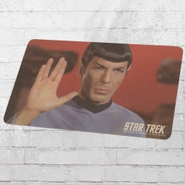 Logoshirt Set Star Trek Frühstücksbrettchen Spock Live Long bunt 