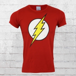 Logoshirt T-Shirt Herren DC Flash Logo rot 