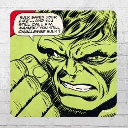 Logoshirt Untersetzer 6er Pack Marvel Hulk Saved Your Life Coaster multicolour 