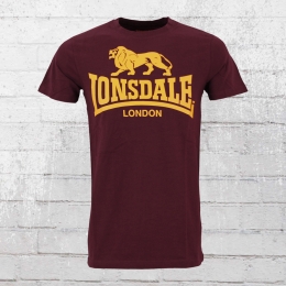 Lonsdale London Männer T-Shirt Logo burgundy 