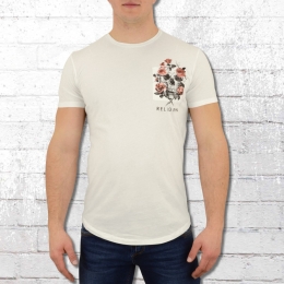 Religion Clothing T-Shirt Pocket Print Skull weiss 