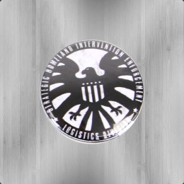 Logoshirt Comic Badge SHIELD Logo Marvel Button 