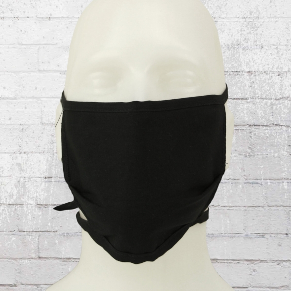 10er Pack Stoffmaske Mund-Nasen-Schutz Gesichtsmaske schwarz 