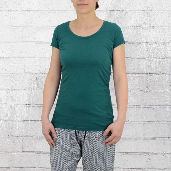 ATO Berlin Organic Cotton Womens T Shirt Jula dark green 