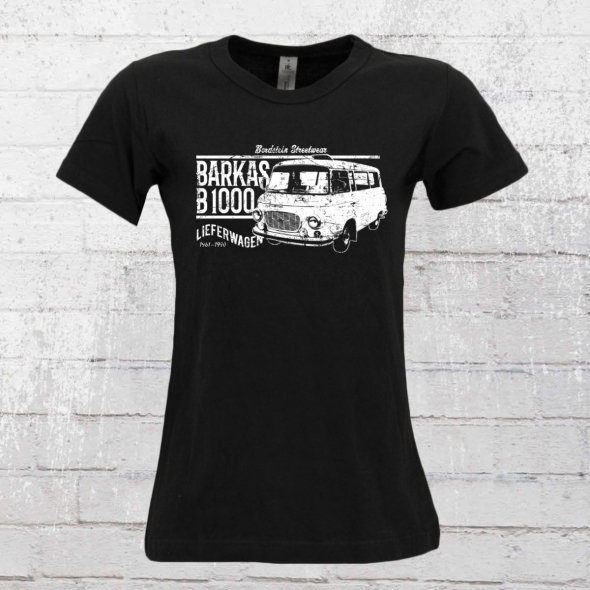 Bordstein Frauen T-Shirt B 1000 Lieferwagen schwarz  