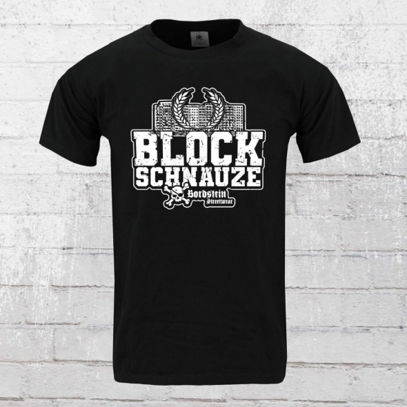 Bordstein Herren T-Shirt Blockschnauze schwarz 