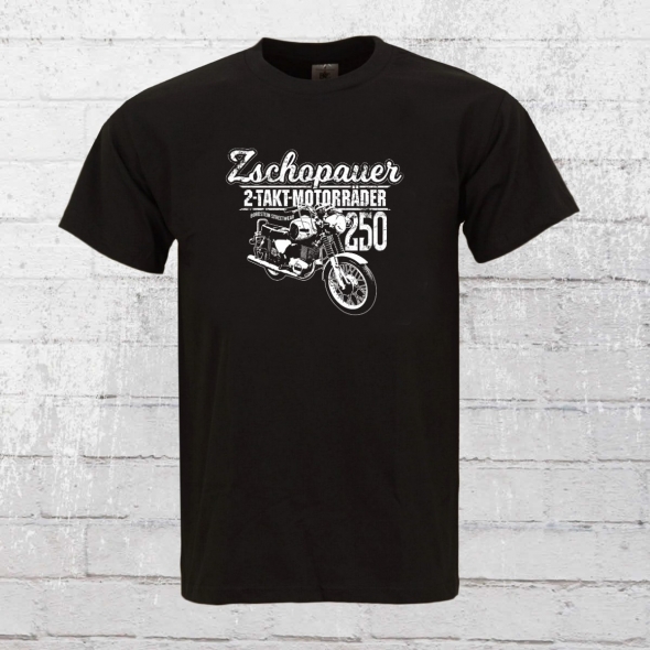 Bordstein Mens T-Shirt 2 Stroke Motorcycles from Zschopau black L