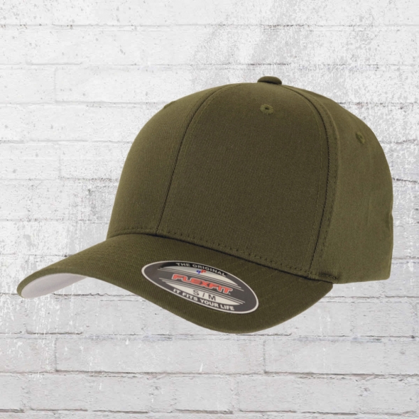 Flexfit Blanko Baseball Hat Classic oliv green 