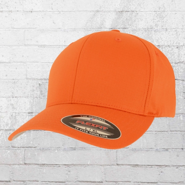 Flexfit Mtze Blanko Baseball Cap Classic orange S/M