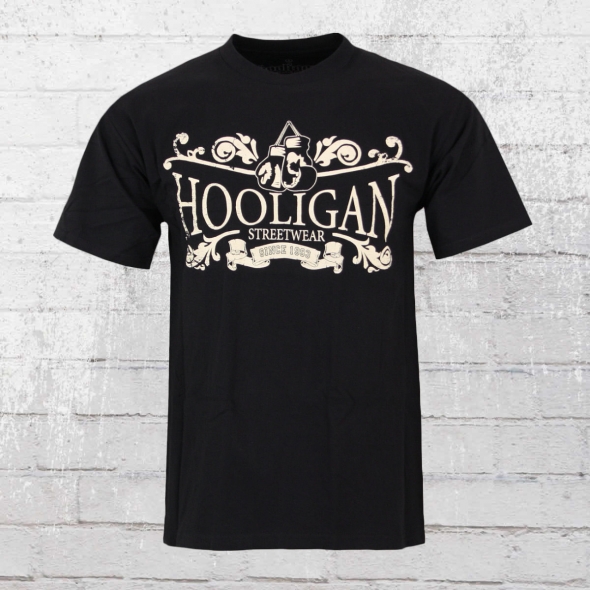 Hooligan Herren T-Shirt Champ schwarz 