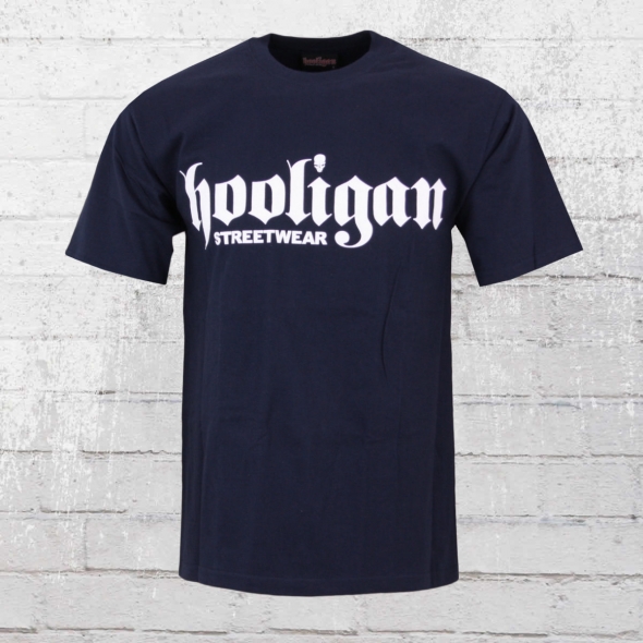 Hooligan Mnner T-Shirt Big Classic blau 