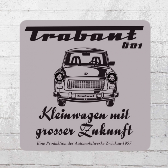 Logoshirt Coaster Trabant 601 grey 