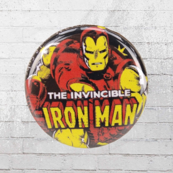 Logoshirt Marvel Comics Anstecker Iron Man Button 