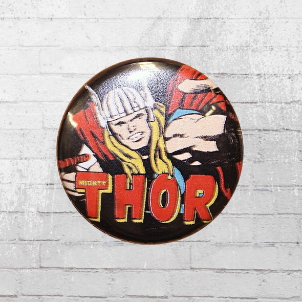 Logoshirt Comic Anstecker Thor Marvel Button 