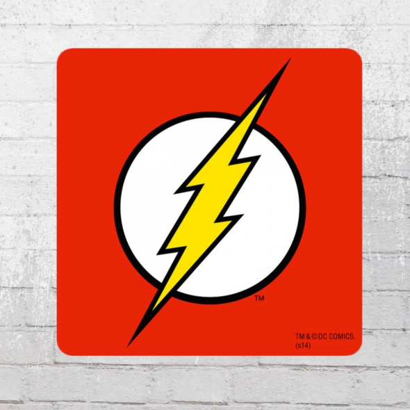 Logoshirt Untersetzer 6er Set Coaster DC Flash rot 