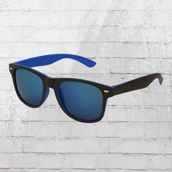 Viper Sonnenbrille Retro 1235 blau schwarz 