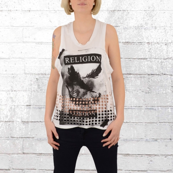 Religion Ladies Tank Top Splash Vest white M