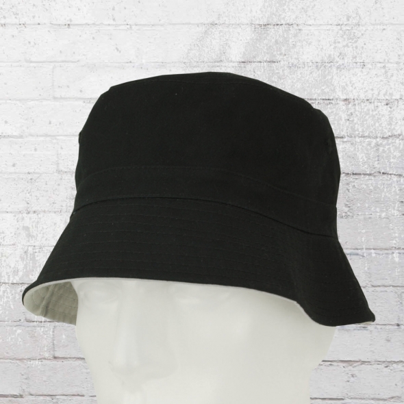 Beechfield Reversible Bucket Hat black grey 