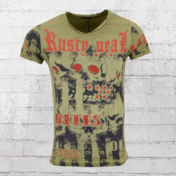 Rusty Neal Riders T-Shirt Herren oliv 