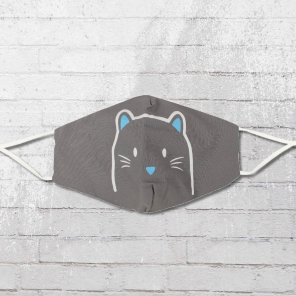 Viper Kids Mask Cat grey size adjustable 