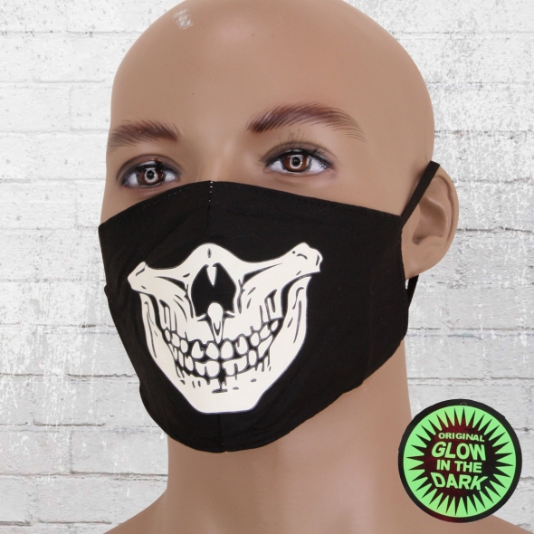 Viper Glow In The Dark Mask Skull black 