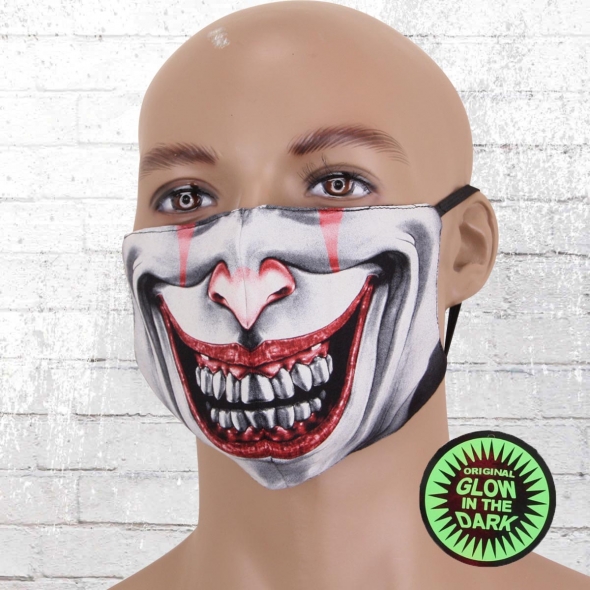 Viper Maske Glow In The Dark Joker bunt 