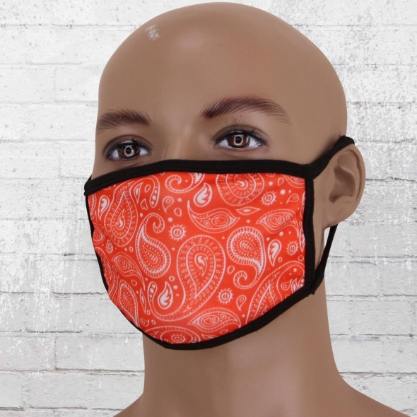 Viper Face Mask Paisley red 
